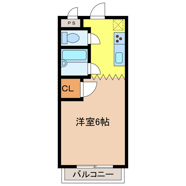 クラウン西の浜の間取り