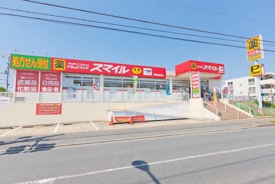ドラックストア　ドラッグストアスマイル青葉黒須田店（ドラッグストア）まで709m