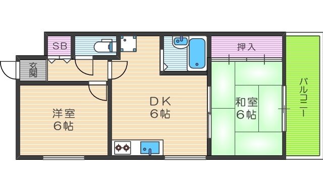 LakiaMaison稲津の間取り