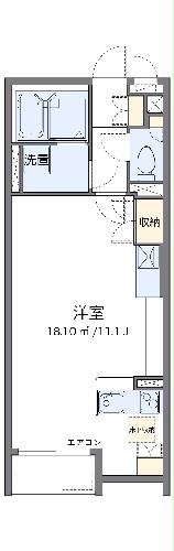 【レオネクストＡＺＡＬＥＡの間取り】