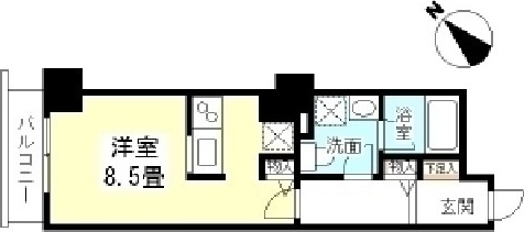 渋谷区円山町のマンションの間取り