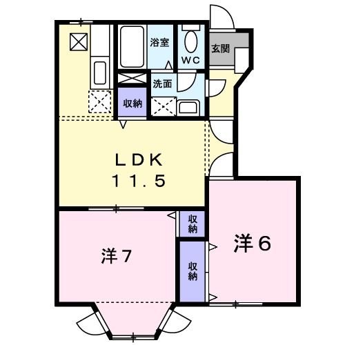 フィオーレ埋田の間取り