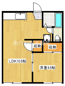 浜松市浜名区引佐町井伊谷のアパートの間取り