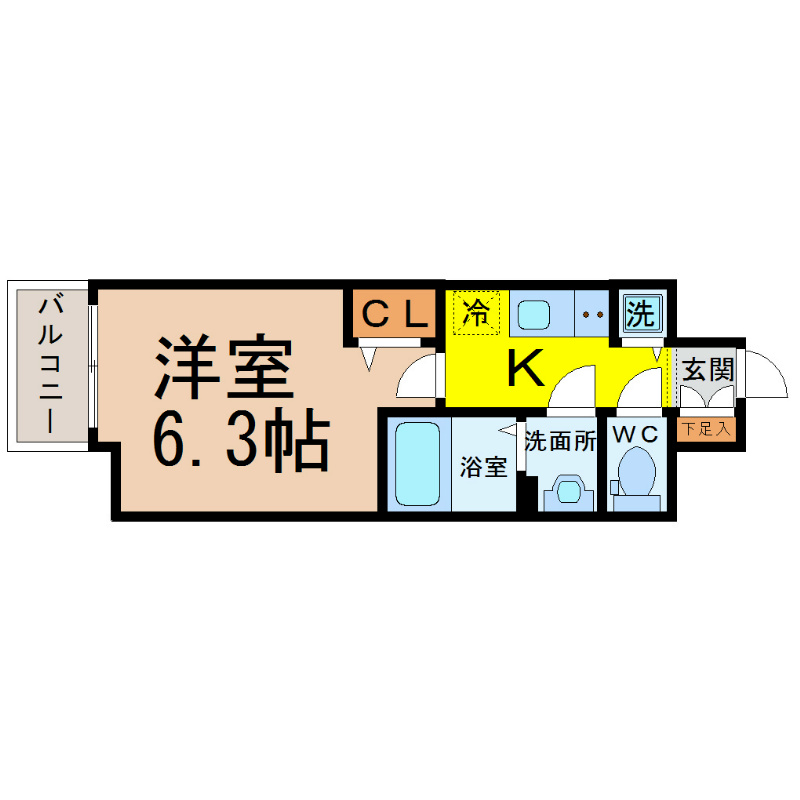 プレサンス丸の内城雅の間取り