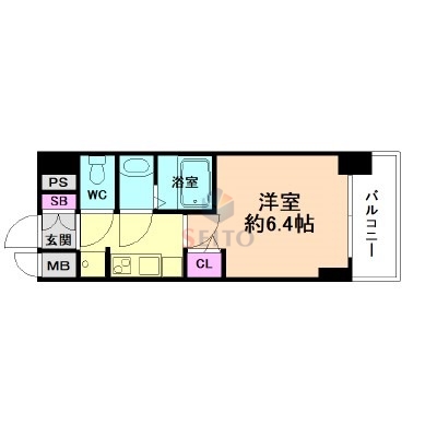 プレサンス新大阪ジェイズの間取り