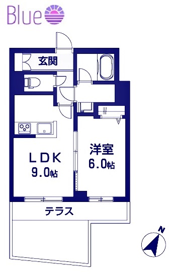 鎌倉市坂ノ下のマンションの間取り