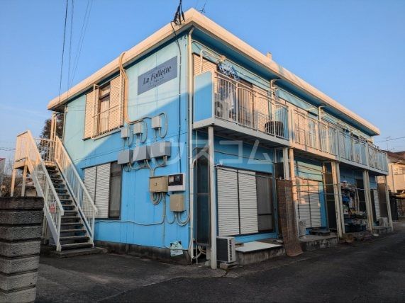 宇都宮市西川田南のアパートの建物外観