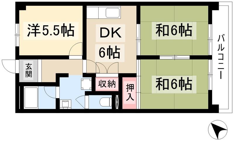 川口ビルＡ棟の間取り