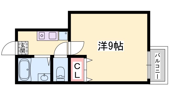 揖保郡太子町東南のアパートの間取り