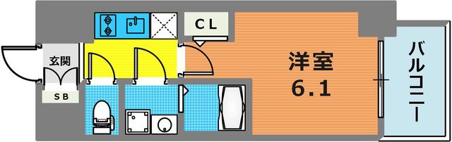 エスリード神戸大倉山ヒルズの間取り