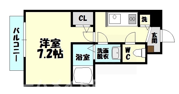 糟屋郡粕屋町甲仲原のアパートの間取り