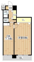 小野市下来住町のマンションの間取り