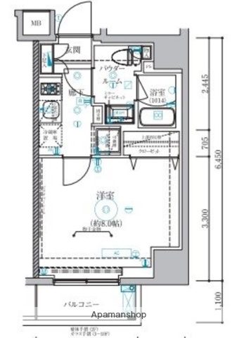 ベルシード蒲田IIの間取り