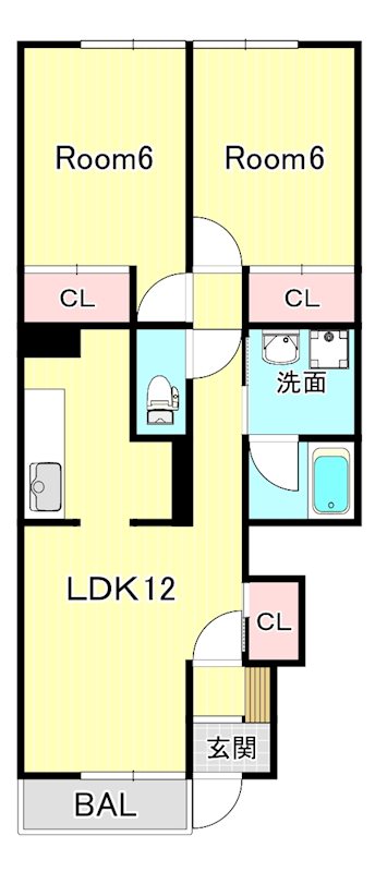 リクデロワ　A棟の間取り