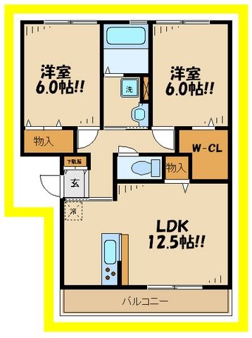 ラ・テールドゥの間取り