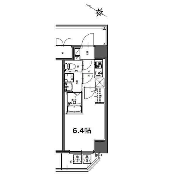 S-RESIDENCE神宮西駅前ascentの間取り