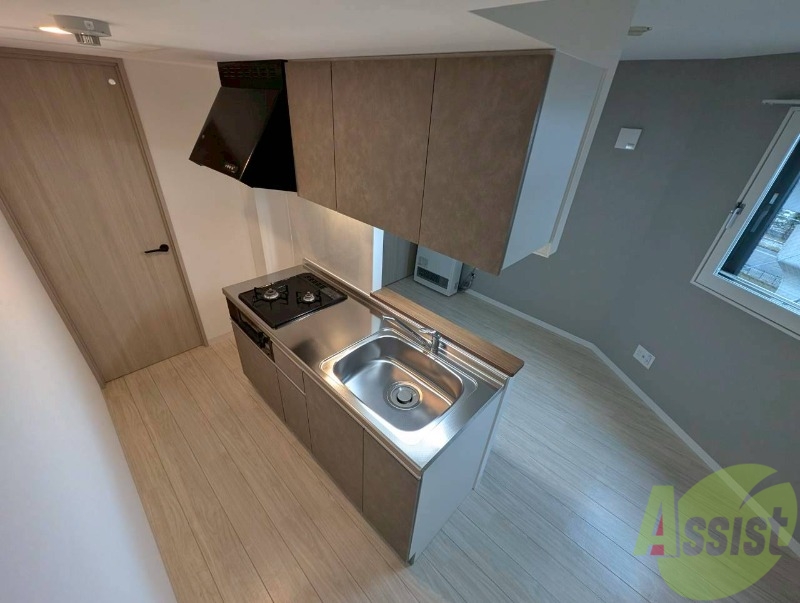 キッチン　清潔感がありお洒落なキッチンになっていました！