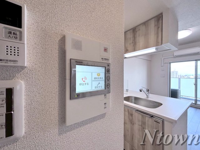 セキュリティ　モニター付きインターフォンです