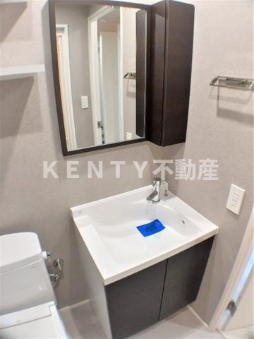 洗面設備　使いやすい洗面所です