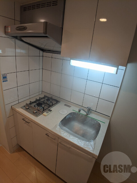 キッチン　ガス２口システムキッチン