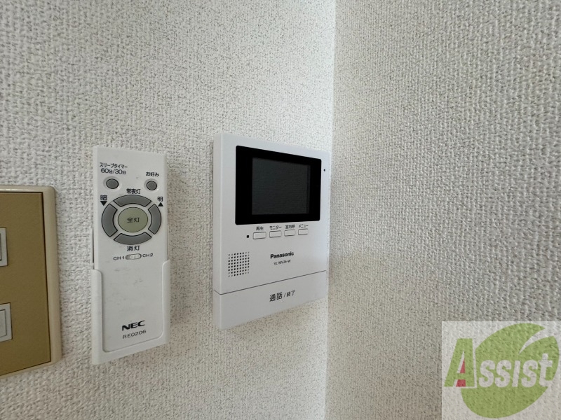 セキュリティ　来客時にはこちらのチャイムが鳴りますよ。