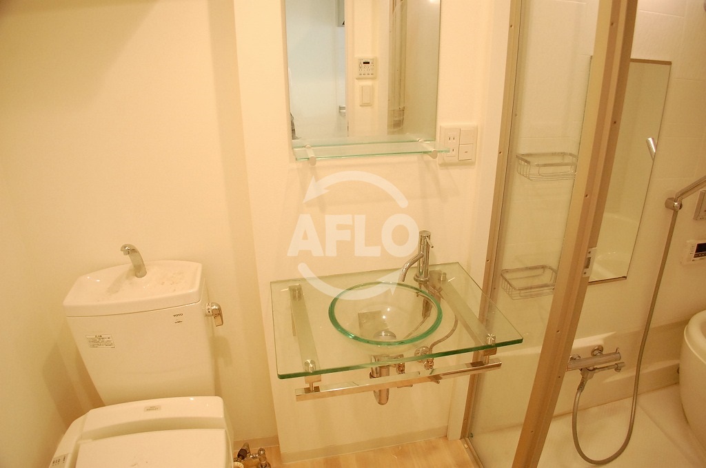 洗面設備　シティヒルズ安堂寺　デザイン洗面化粧台