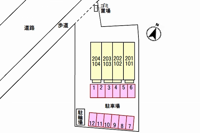 駐車場　配置図
