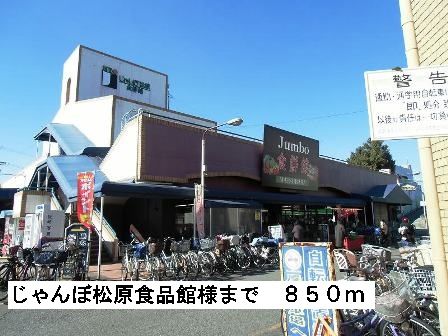 スーパー　じゃんぼ松原食品館様（スーパー）まで850m