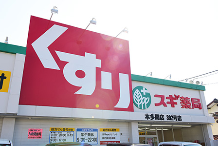 ドラックストア　スギ薬局本多聞店（ドラッグストア）まで1174m