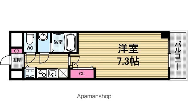 プランドール北浜の間取り写真