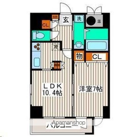 仙台市地下鉄南北線 勾当台公園駅 徒歩5分 10階建 築21年の間取り写真