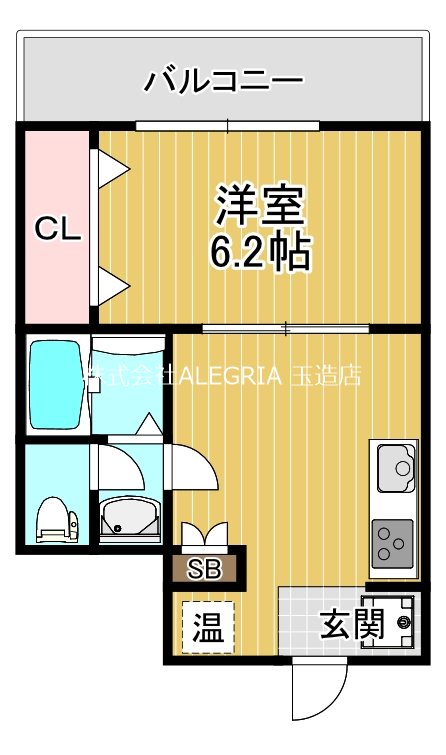 地下鉄千日前線 新深江駅 徒歩1分 11階建 築23年の間取り写真