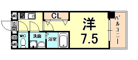 アーバングリーン甲子園の間取り写真