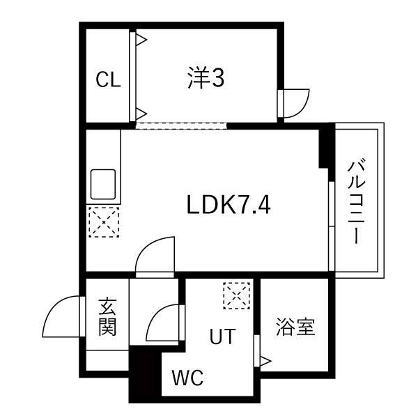 メリディアン貝ヶ森壱番館の間取り写真