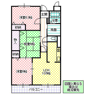 グランセレッソ壱番館の間取り写真
