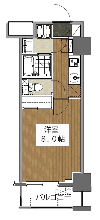 清澄白河レジデンス弐番館の間取り写真