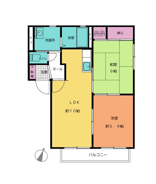 サーン山手住宅の間取り写真