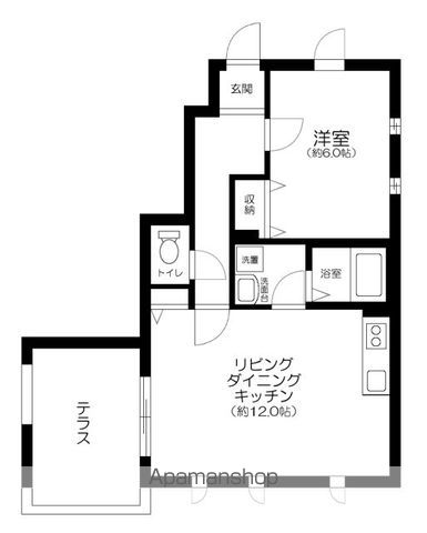 京急本線 大森町駅 徒歩10分 2階建 築14年の間取り写真