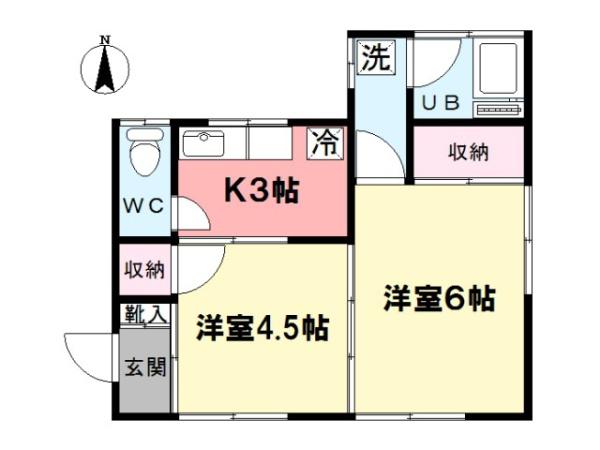 金子アパートの間取り