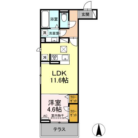 セレスティア助光　C棟の間取り