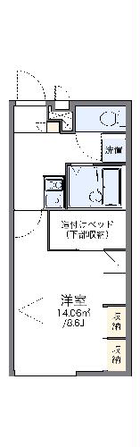 レオパレスマグノーリエの間取り