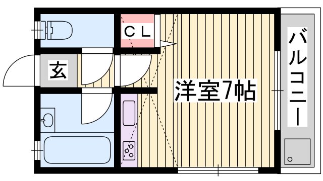 Ｍハイツ城北の間取り