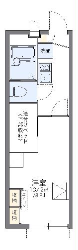 レオパレスクレインコート田中の間取り