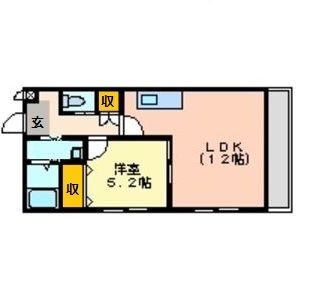 ドエール住吉C棟の間取り