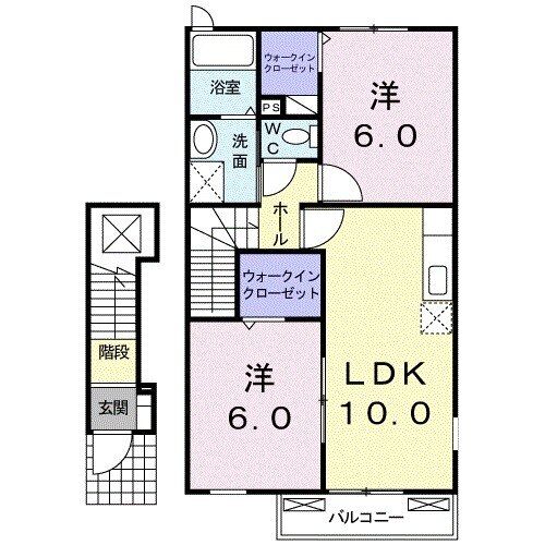 サニーハウス　Ｂの間取り