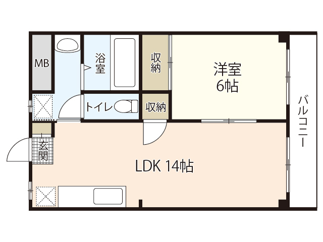 メゾンド山崎の間取り