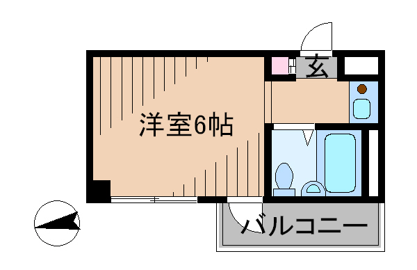 横浜市港北区日吉のマンションの間取り