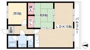 大橋マンションの間取り