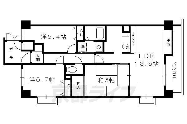 グランＫ・Ｓの間取り