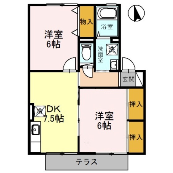 リヴェール　Ａ棟の間取り